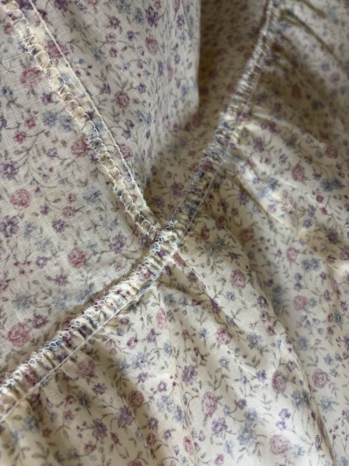 Gunne Sax Dress Floral Lace Long Prairie Boho Cottage Core