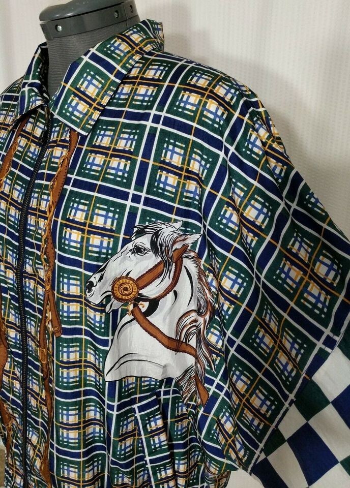 Vintage Andy johns Equestrian Windbreaker size L