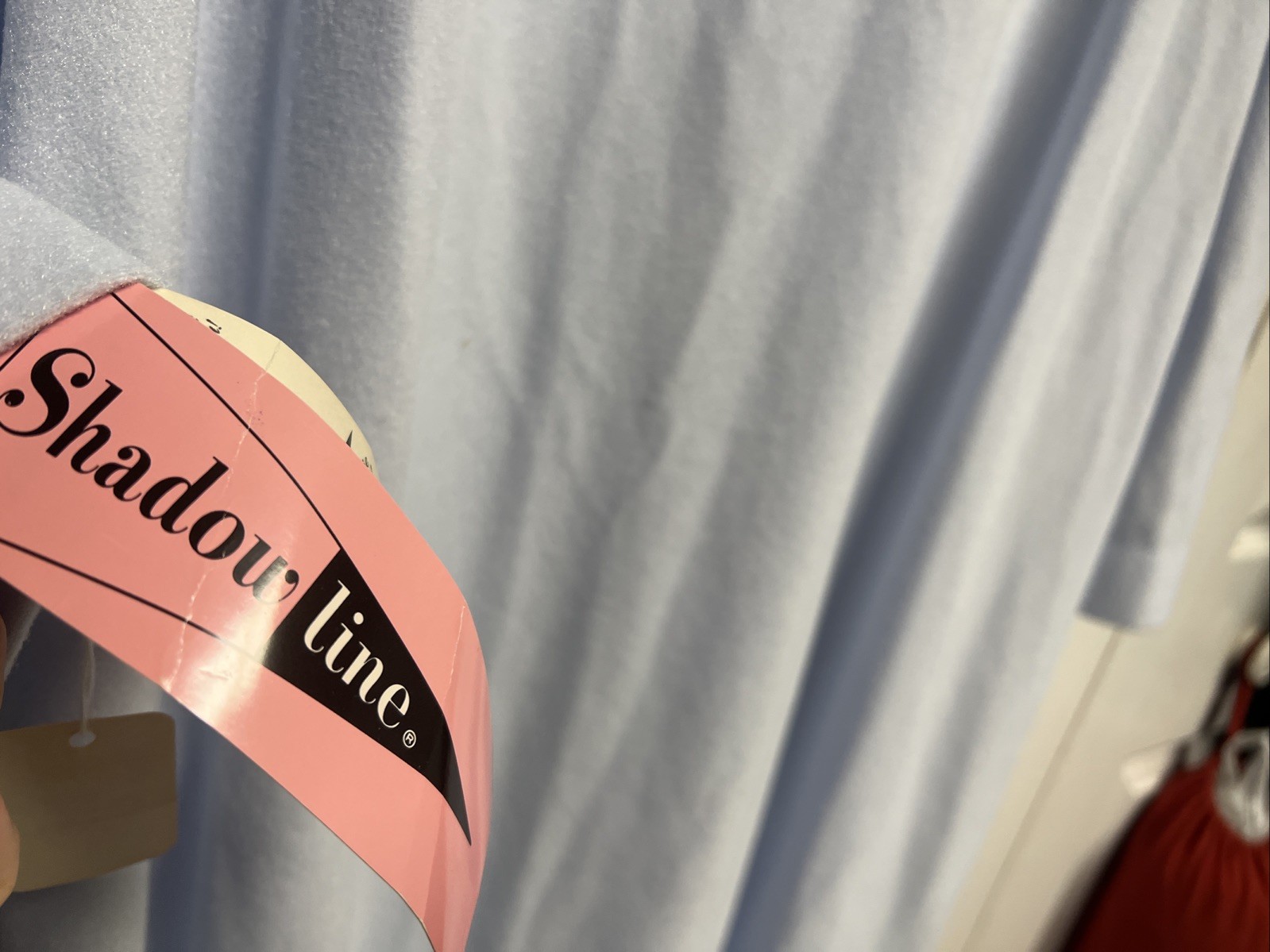 L NWT Vintage Shadowline Robe Pockets Front Half Zip Blue Polyvelva Fabric