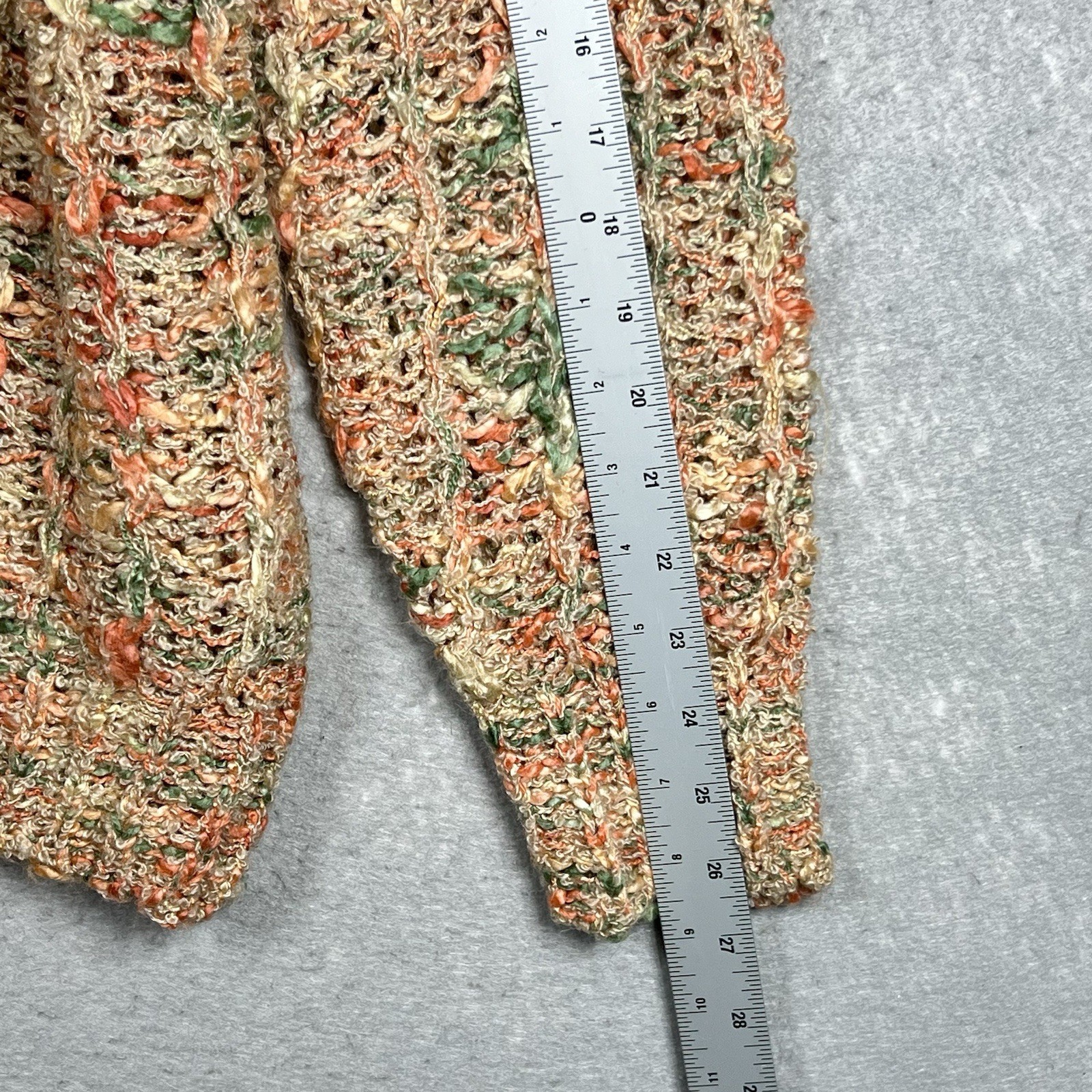 Vintage Givenchy for Chesa 100% Acrylic Knit V-Neck Multi-Colored Sweater SZ: XL