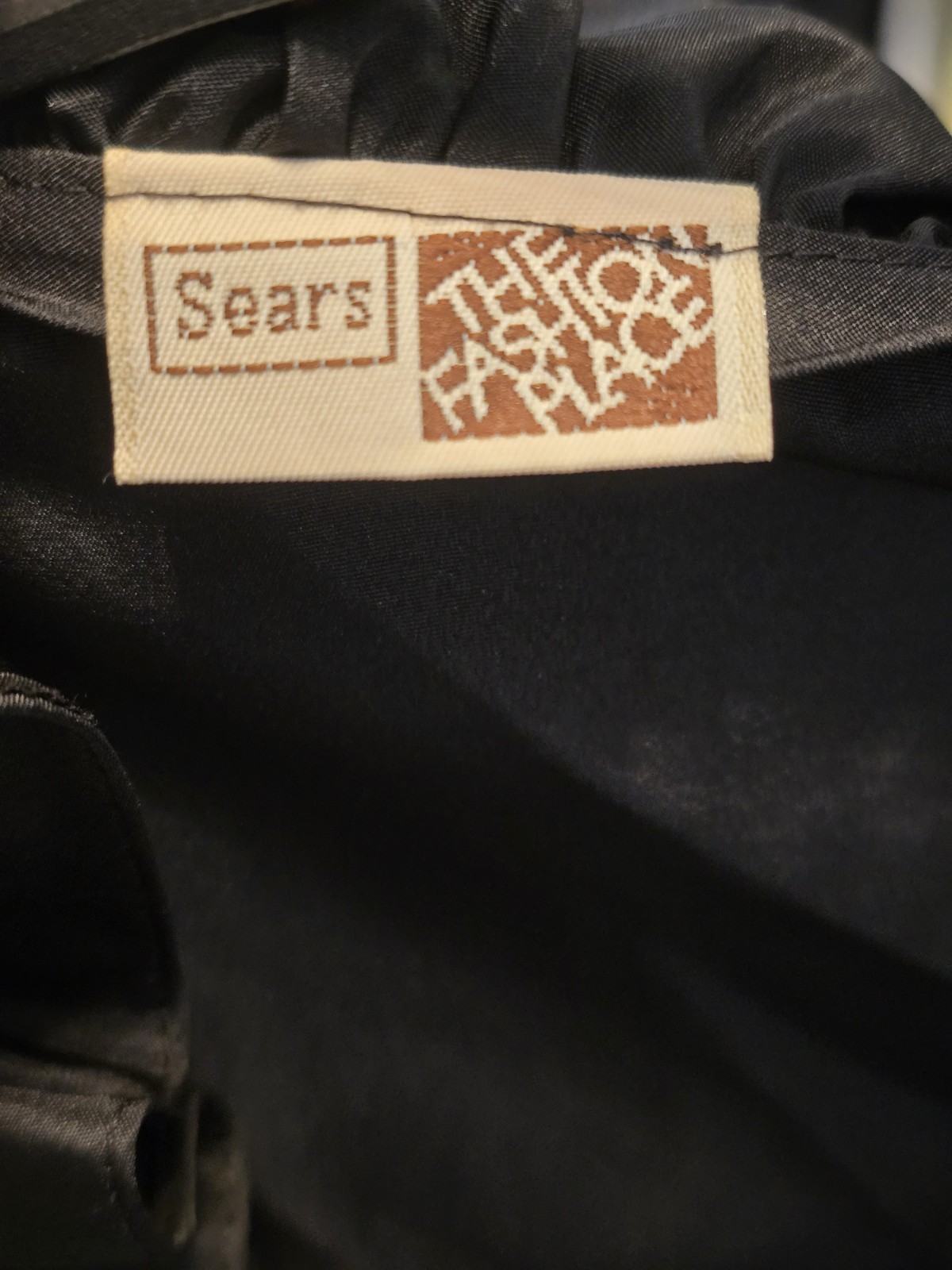 Sears The Fashion Place Womens Dress Shirt Size Medium Black Ruffles Grandmacore