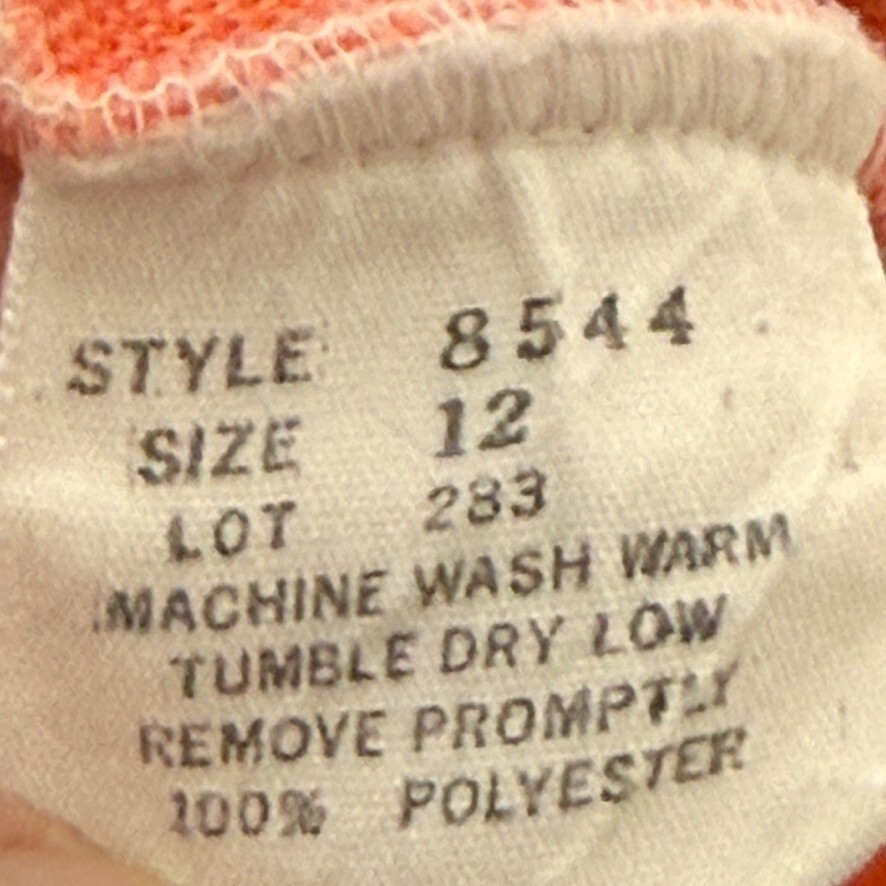 Vintage Pants Suit Medium Orange 2 Piece Set Blazer Jacket Retro