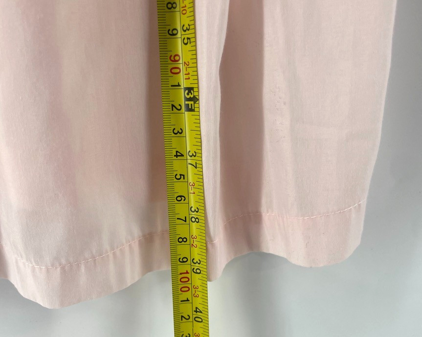 Vintage BARBIZON Nightgown L Pink Babydoll Sleeveless Lace Trim Pintucks Cottage