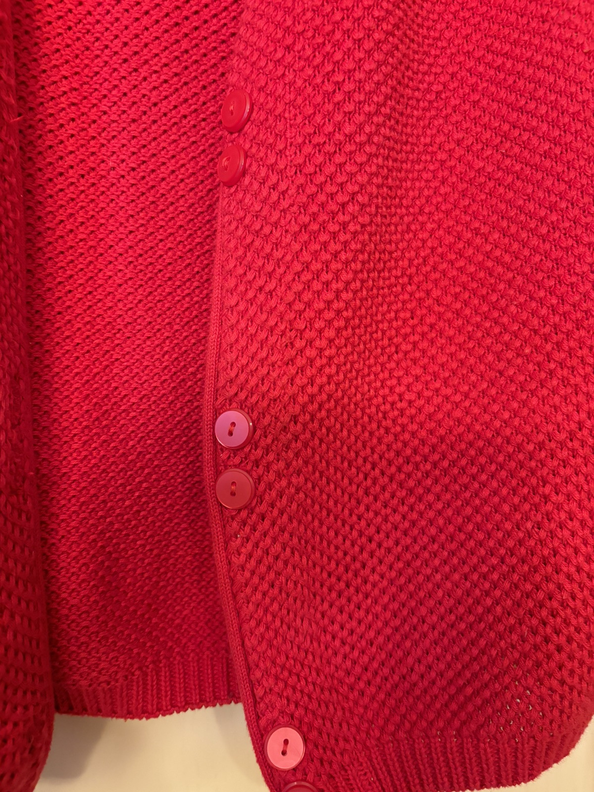Vintage BUSHWACKER Original Red Grandpa Style Sweater Vest Medium
