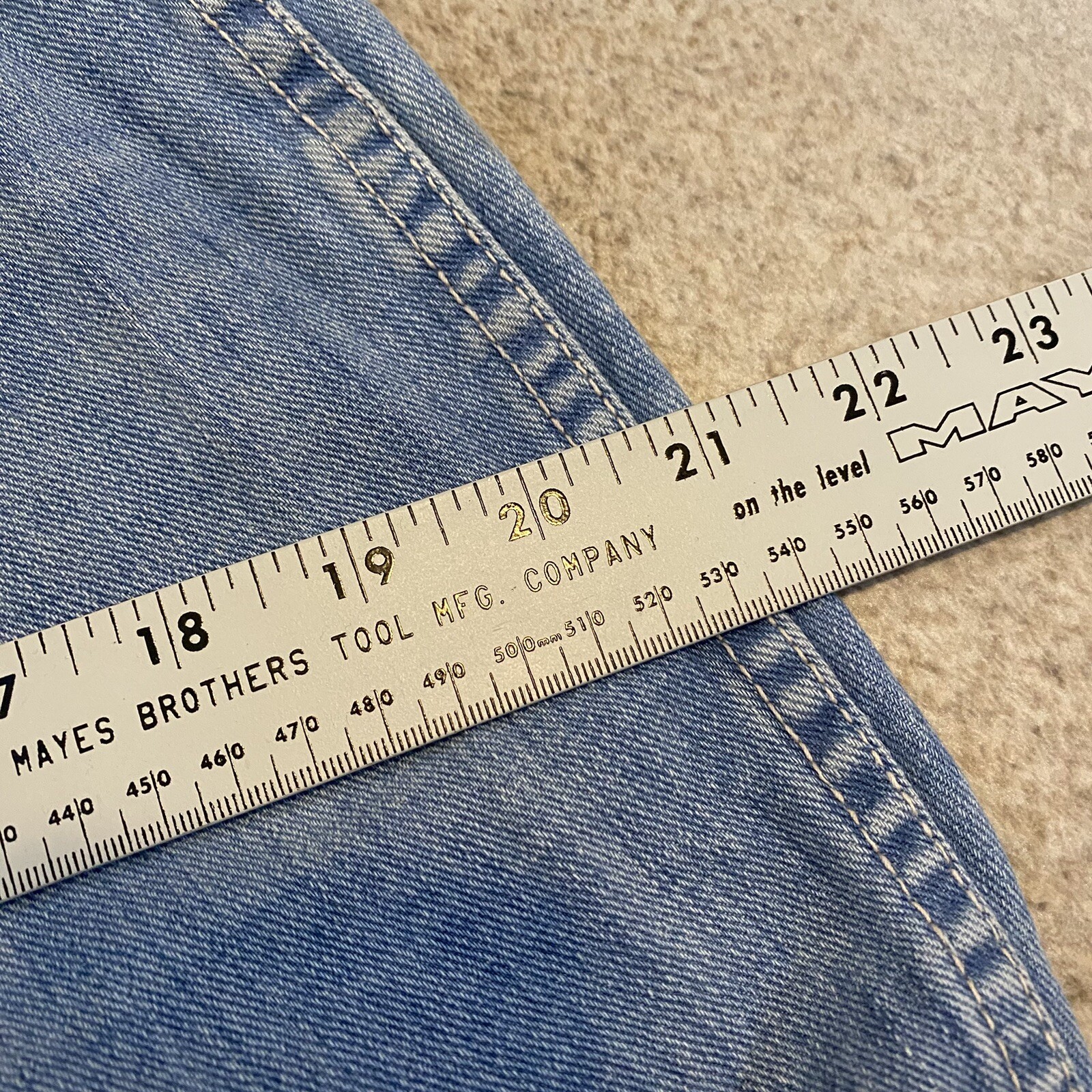 Vintage 80s Hands Off Flare Bell Bottom Jeans 33 X 30 True Vintage Boho Indie
