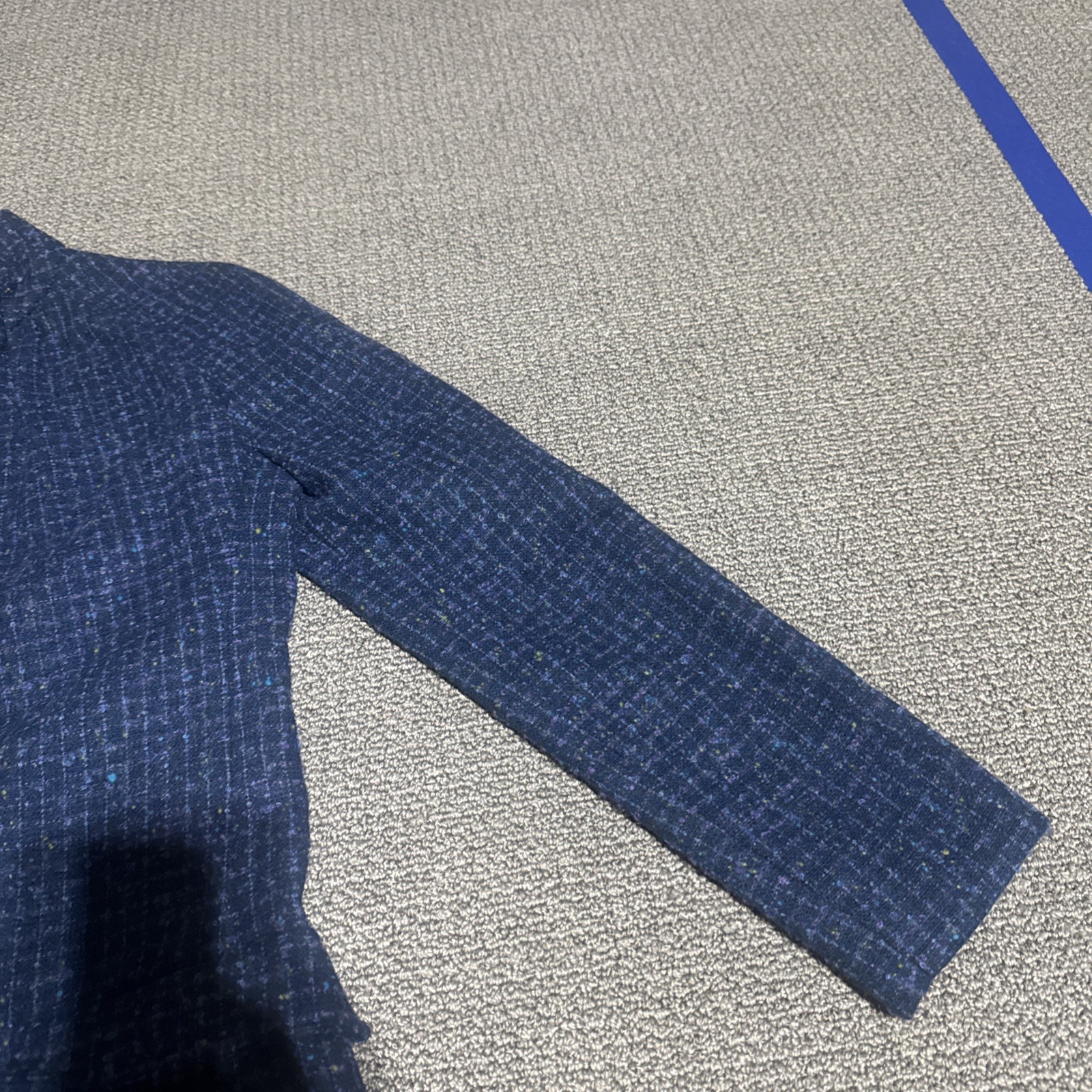vogue paris original Women’s Dress Jacket Blue Handmade Vintage