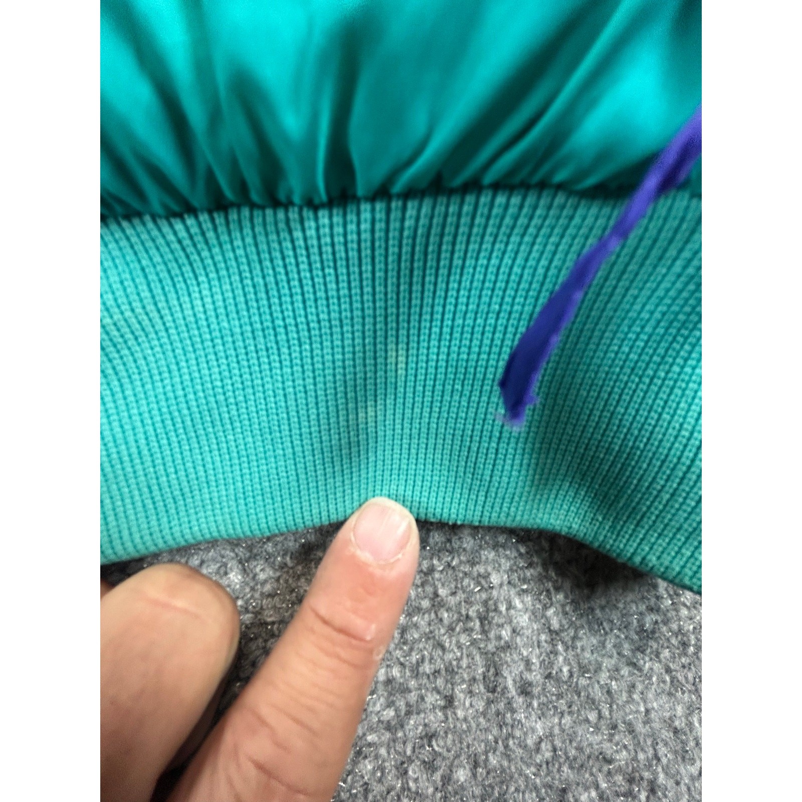 Vintage Columbia Reversible Puffer Bomber Jacket Adult Purple Teal Full Zip 90s