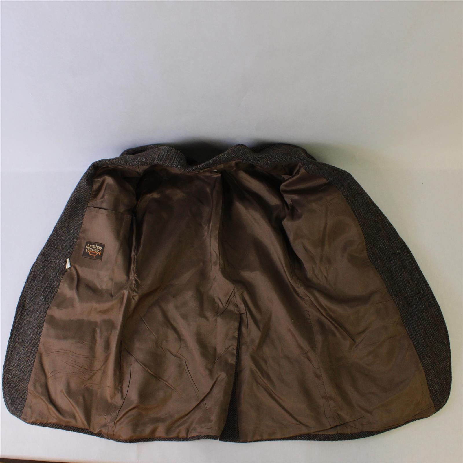 Vintage Jonathan Strong Women’s Brown Tweed Wool Blazer Jacket