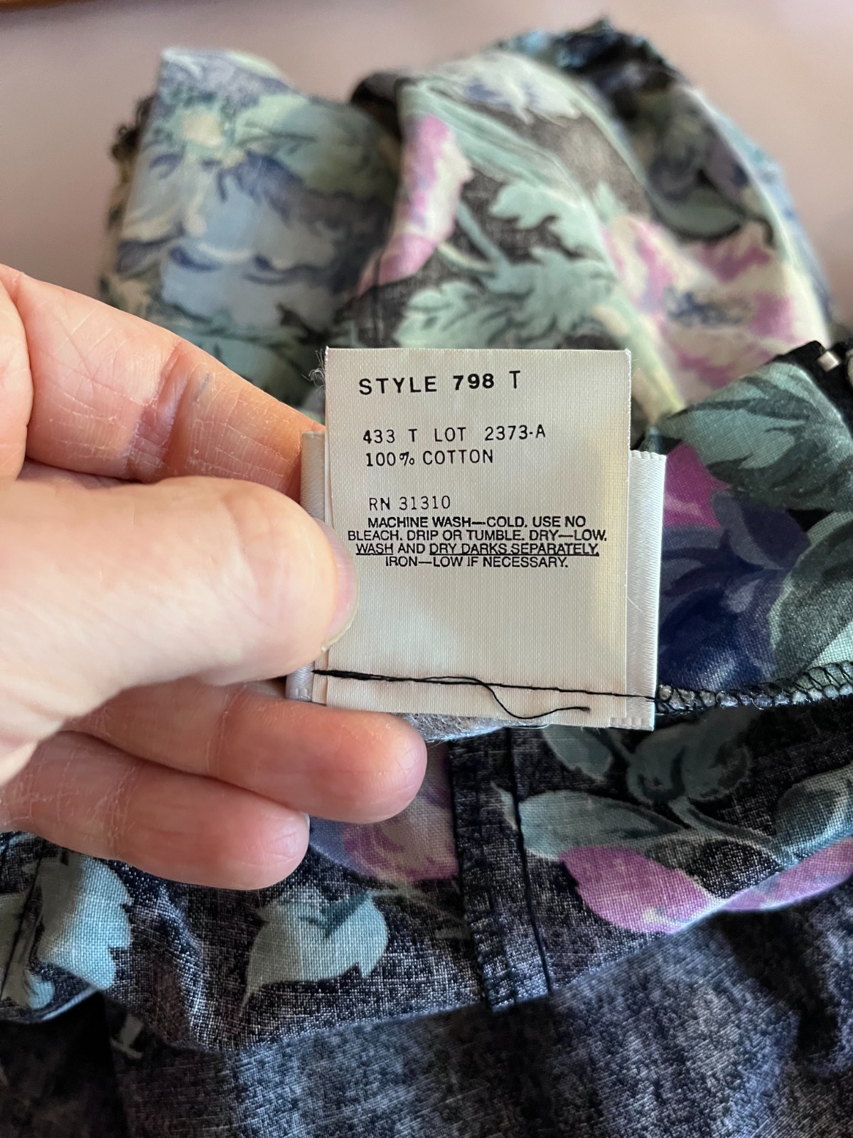 Vintage 1980s Byer Too! Size 5 Black Floral Tea Dress Off-the-Shoulder V-Waist