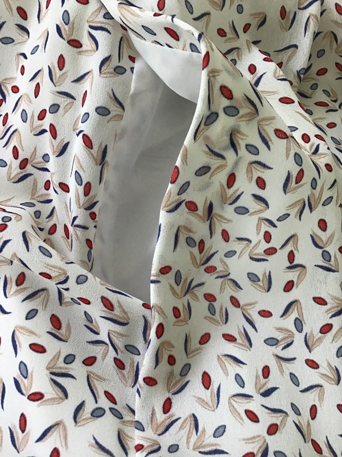 Vintage Schrader sport New York blue and burgundy print skirt 14