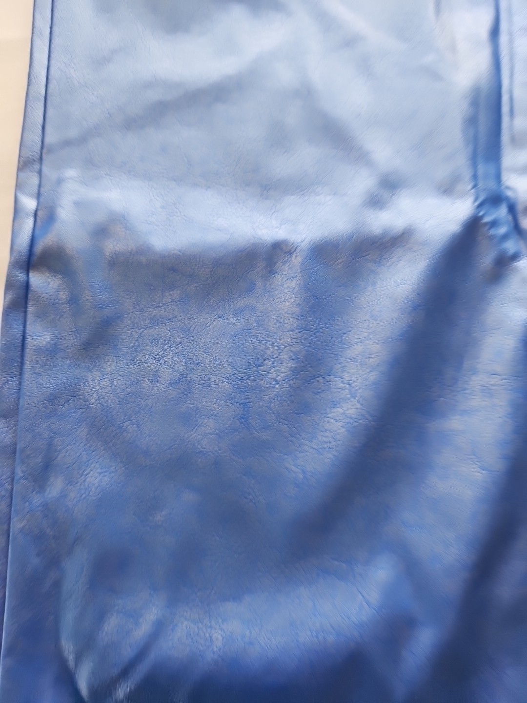 Vintage ROAMAN’S PVC Pants 80s Faux Leather Women’s H2 28/30 Inch Waist Blue