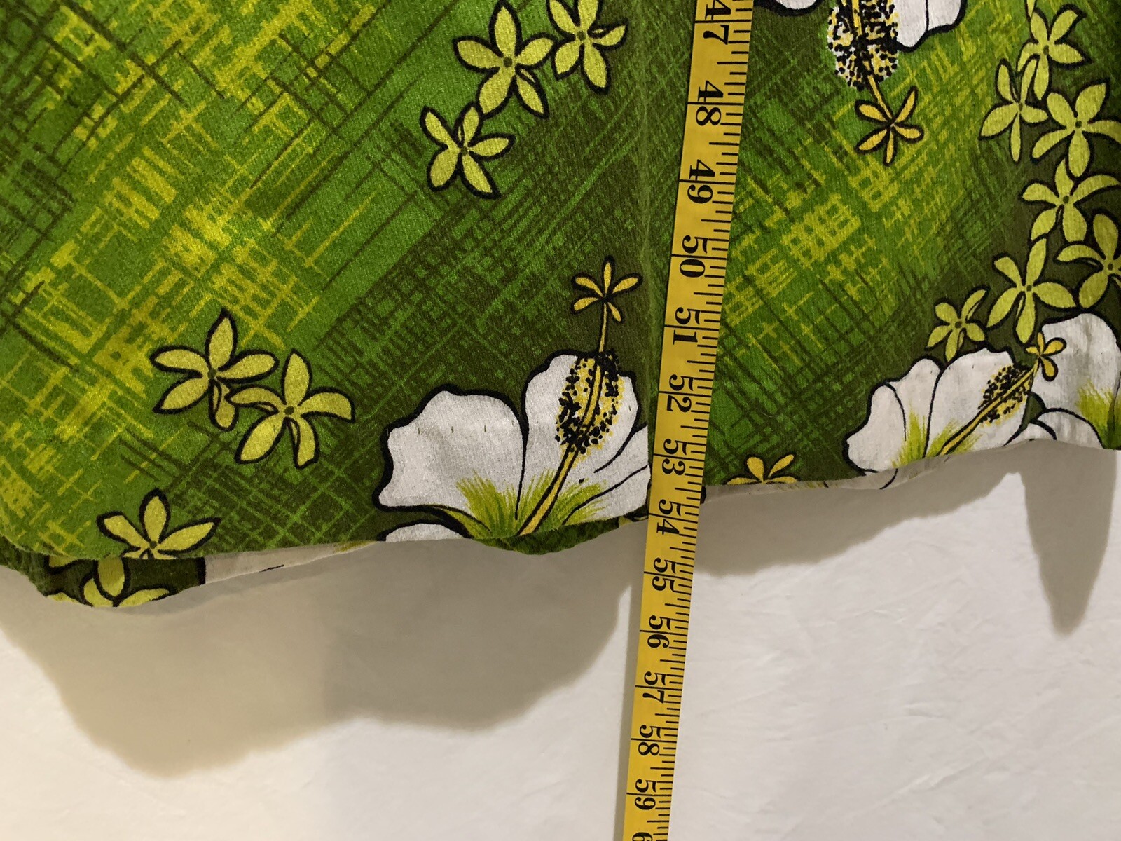 ❤️Vintage HAWAII NEI Hawaiian 70’s HONOLULU Lime Green Hibiscus Floral Dress