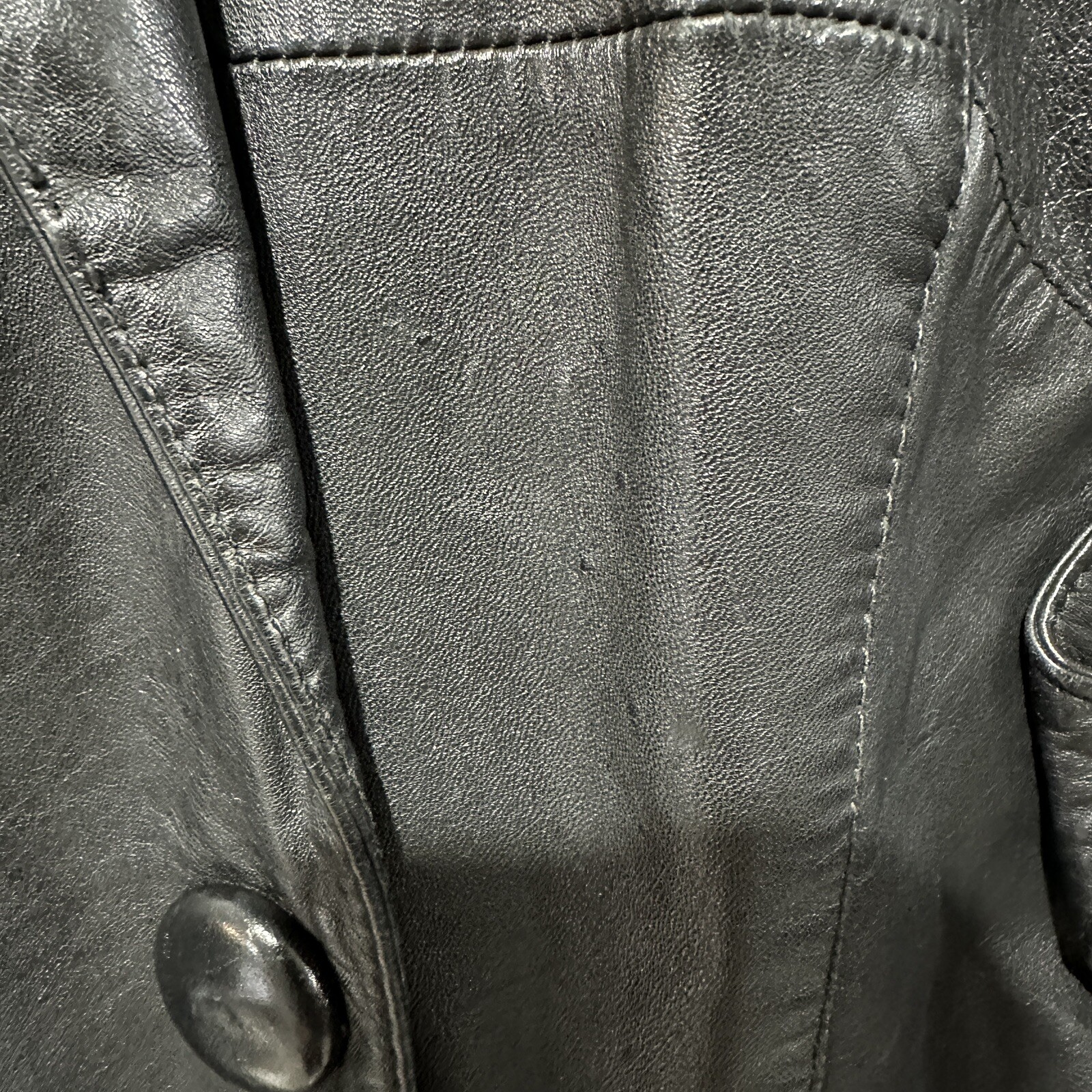 Wilson Vintage Women Thinsulate Lining Removable Black Leather Jacket Size Small