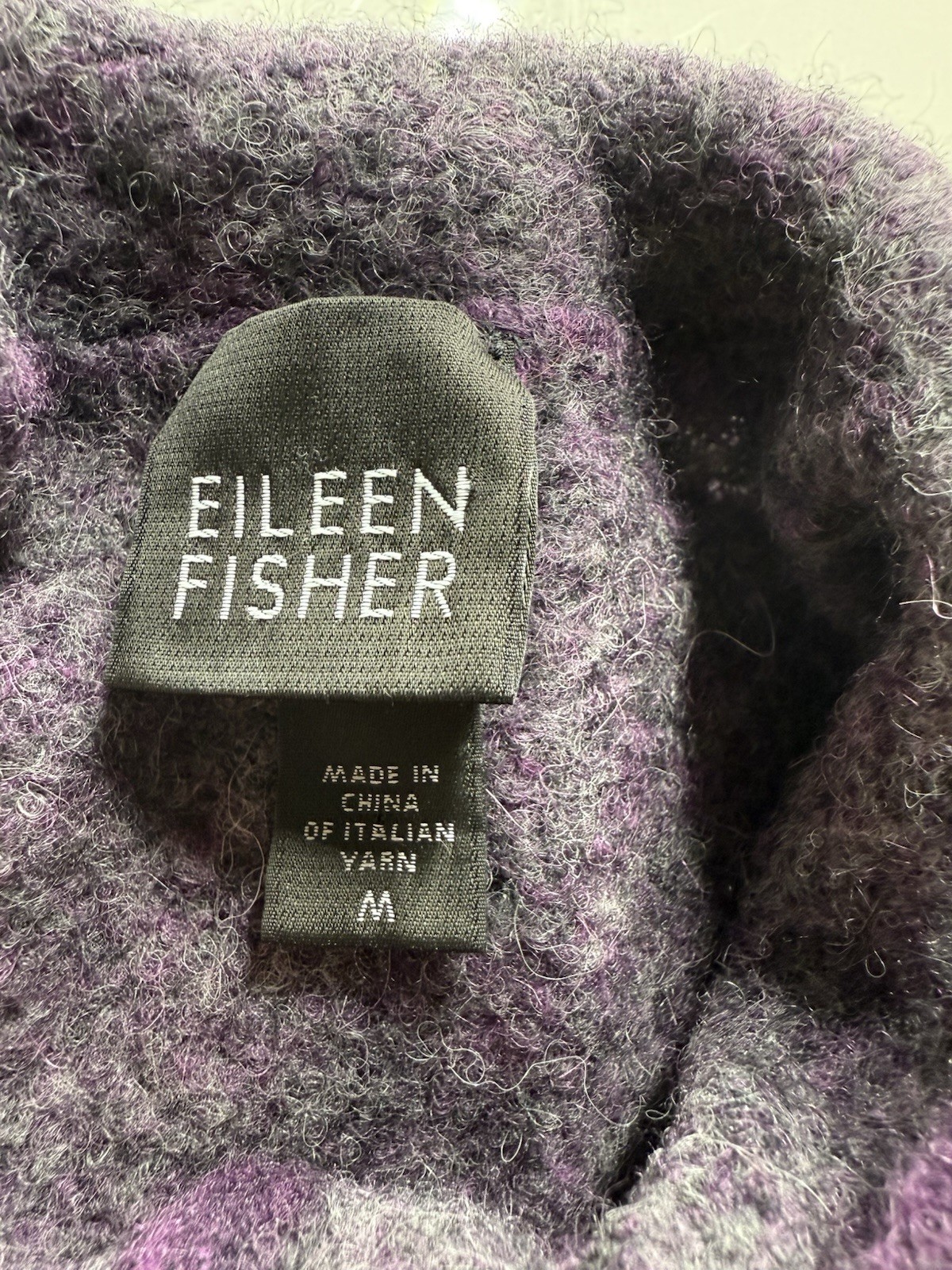 Eileen Fisher Sweater CARDIGAN Top Purple SZ M