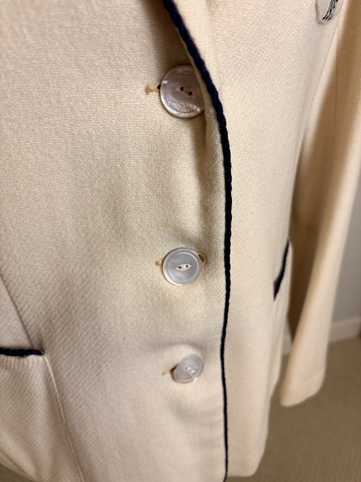 1957 Saint Mary Of The Woods Wool Jacket School Blazer Rare Vintage As Is