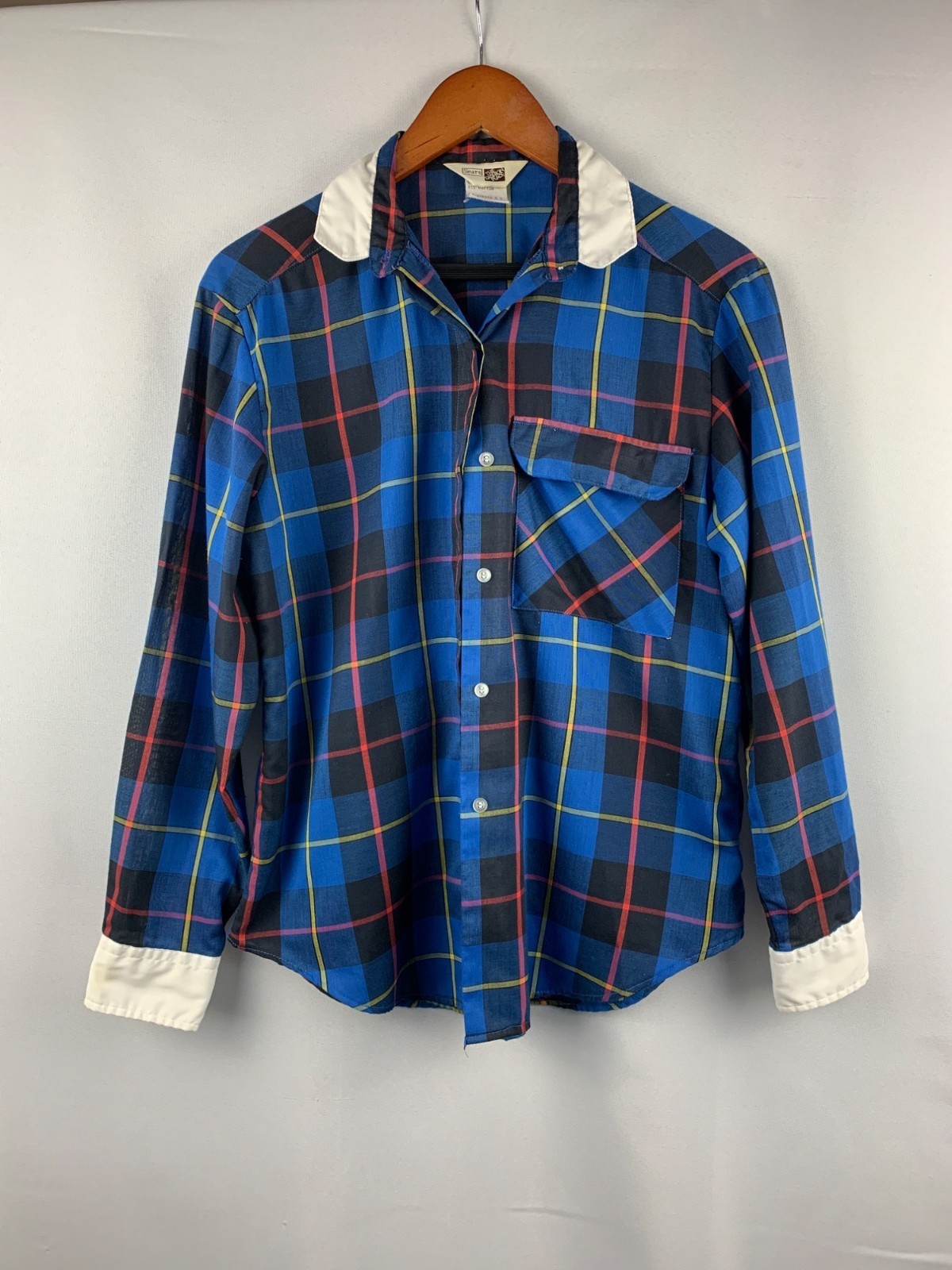 Vintage Sears The Fashion Place Women’s Plaid Shirt