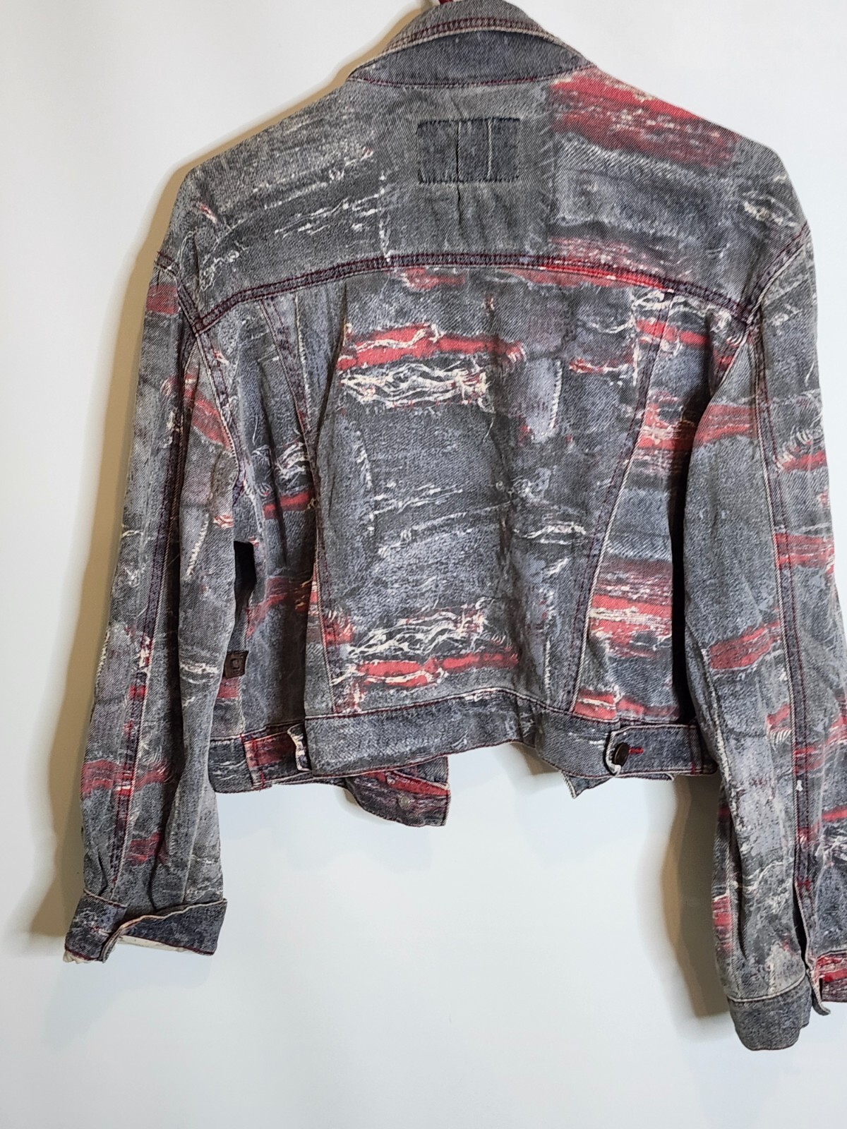 Crest Jeans Women’s Blue Jean Denim Jacket Multicolored The Collection (U409)