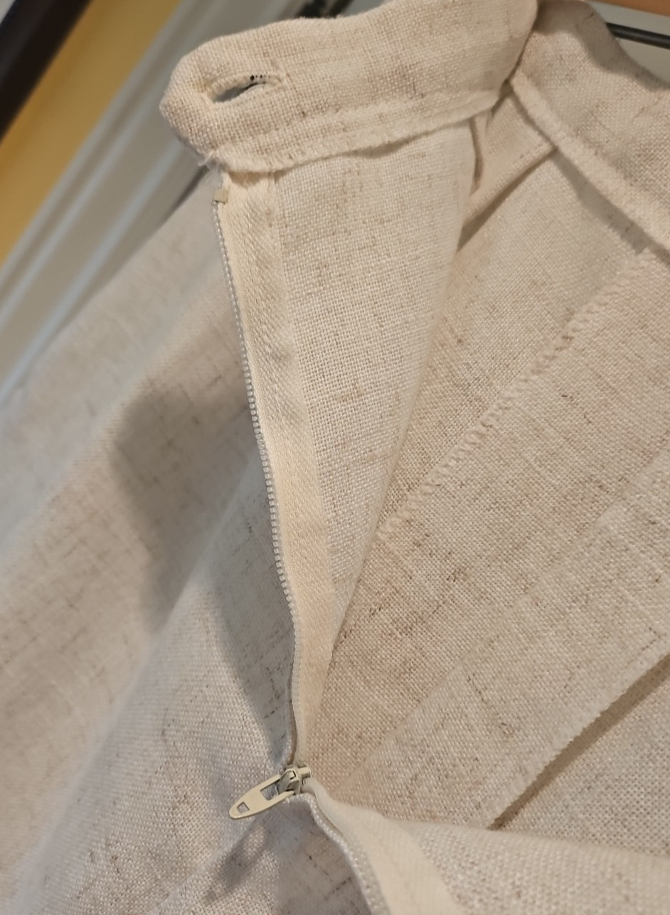 Vintage Skirt Sears Below Knee Pleated Union USA Made No Size Pockets! Read