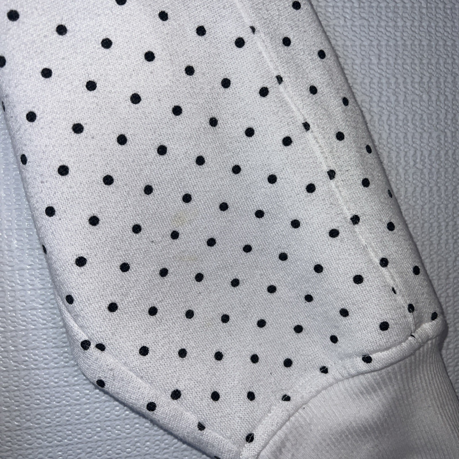 Vintage 80s/90s Woman’s Trend Basics Polka Dots Sweater Half-zip Design Sz Large