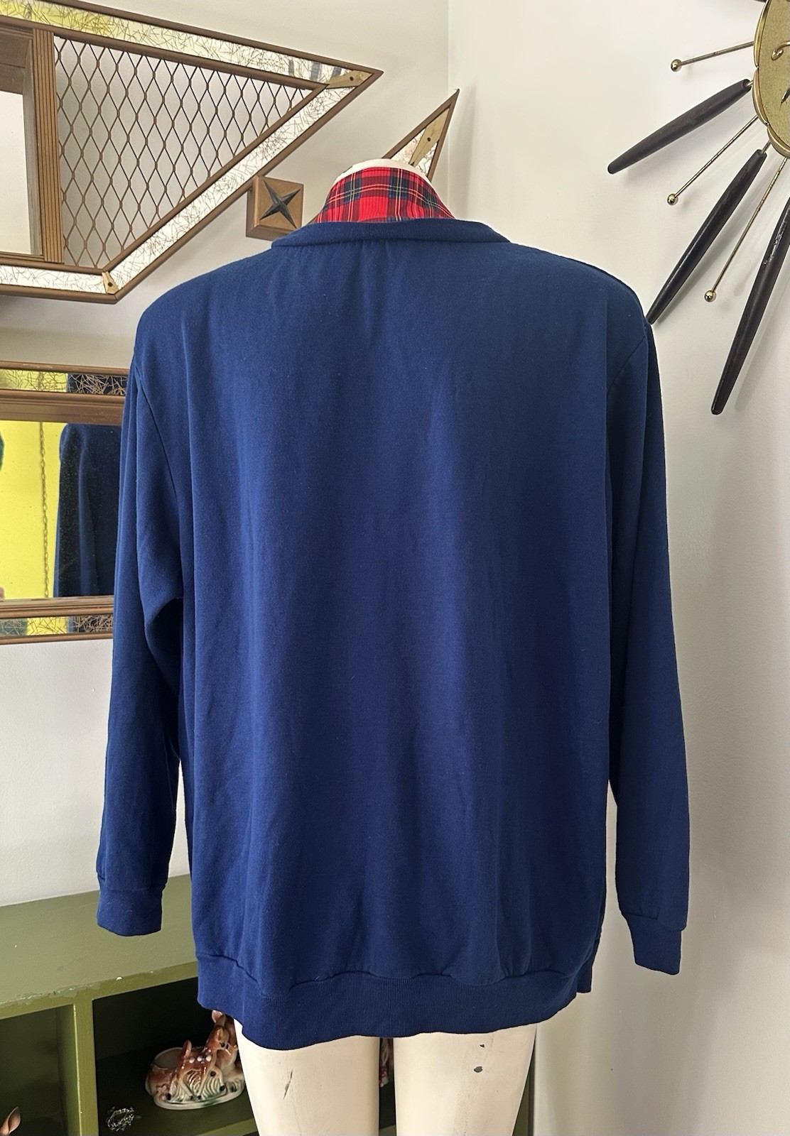 Vintage 80s 90s Novelty Cat Sweatshirt Plus Oversized Christmas