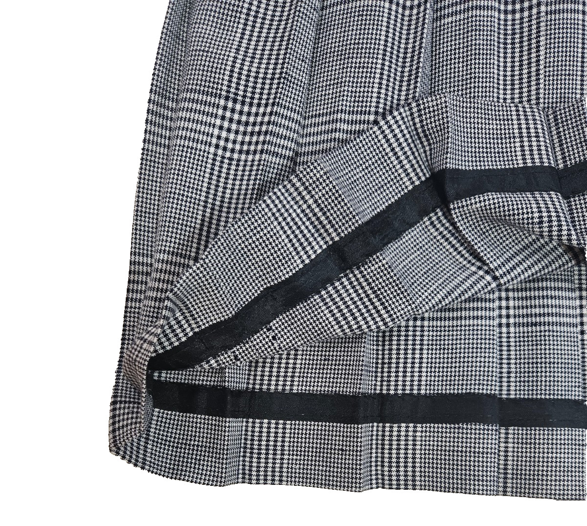 David Brooks Ltd VTG Pleated Skirt Black+White Professional Sz 10 Label