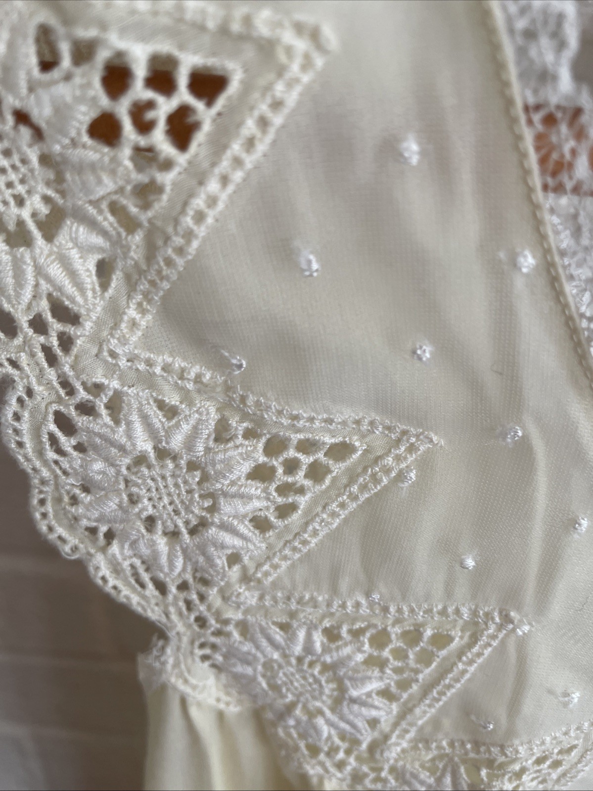 Vintage Godfried 50’s Gown & Robe Set Size 38 Yellow W/Eyelet Lace-Large- NOS
