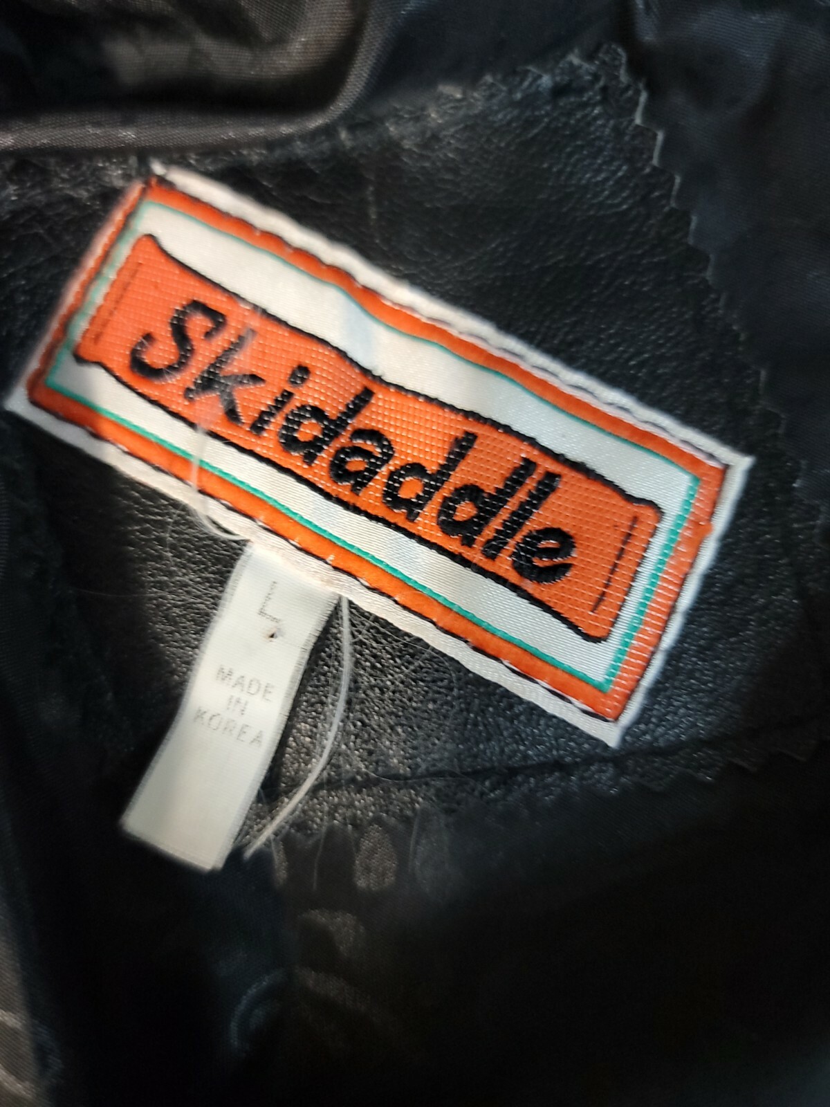 Ski Daddle 70’s Vintage Women’s Size L Moto Black Leather Jacket #W3
