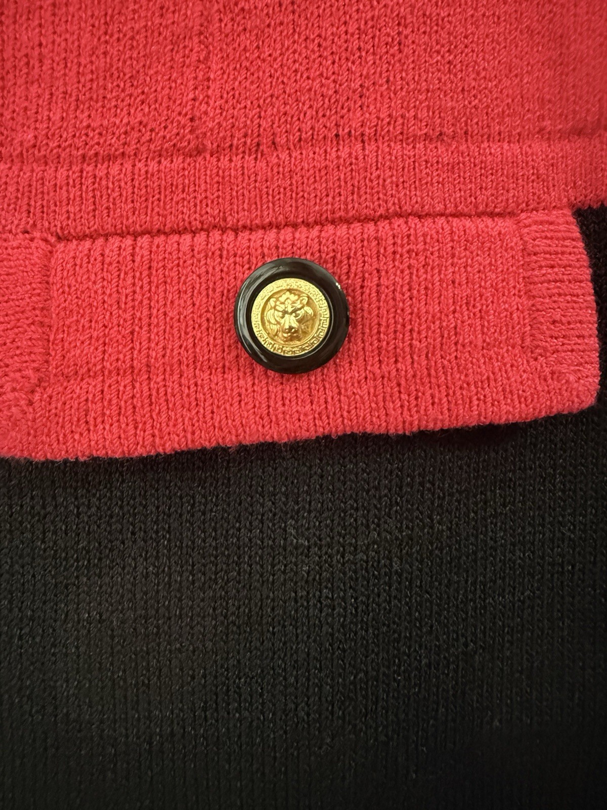 Vintage Don Sayers for Wellmore Dress 10 Pink Black Colorblock Knit Rayon Wool