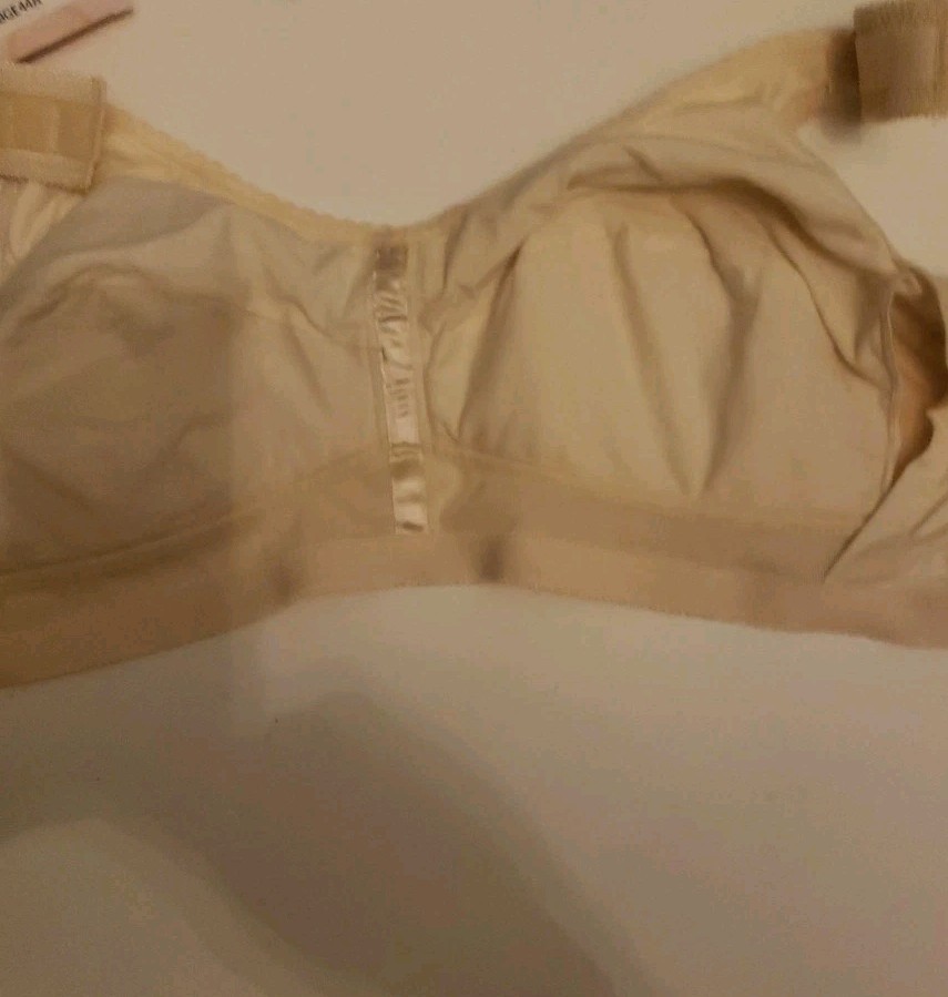 New Jodee Surgical Style 3215 Post Mastectomy Bra Beige w/Pockets USA-MADE 44A