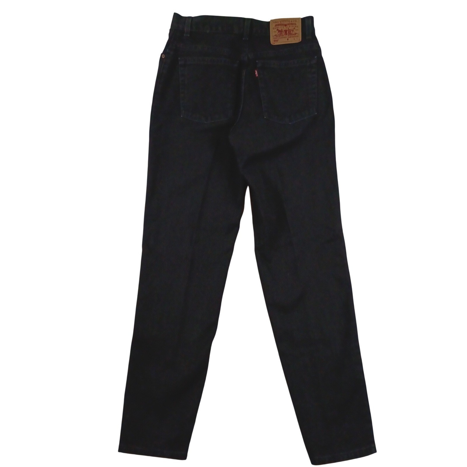 Levi’s Jeans Women 12 30X34 Black Vintage 550 Relaxed Fit Tapered Leg USA Made