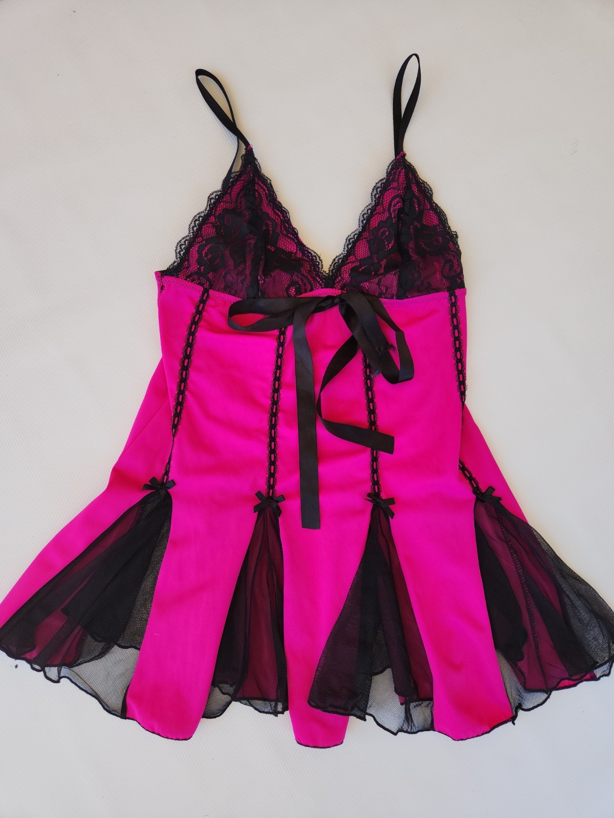 Popsi Lingerie, Nylon And Polyester, Hot Pink, Carnival Core, 1xl, Fit M/L