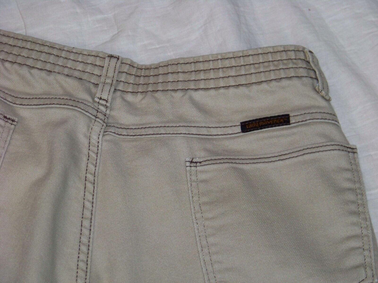 Vintage Lady Maverick Khaki Jeans – Size 14 (28″ Inseam) – Style A1165KH
