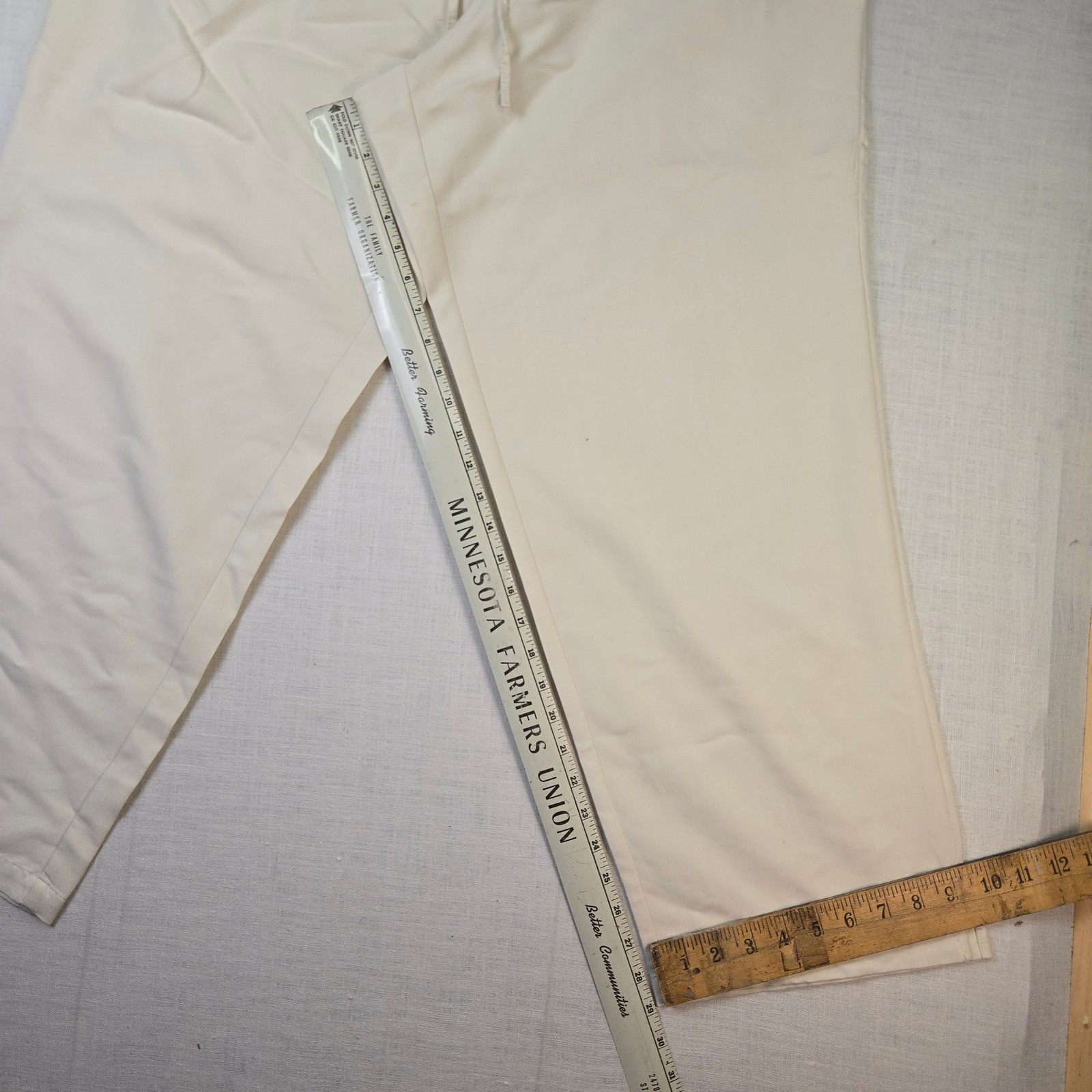 VTG Havana Jacks Cafe 1X Wide Leg Pants Women Baggy Tan Beach Relaxed Summer EUC