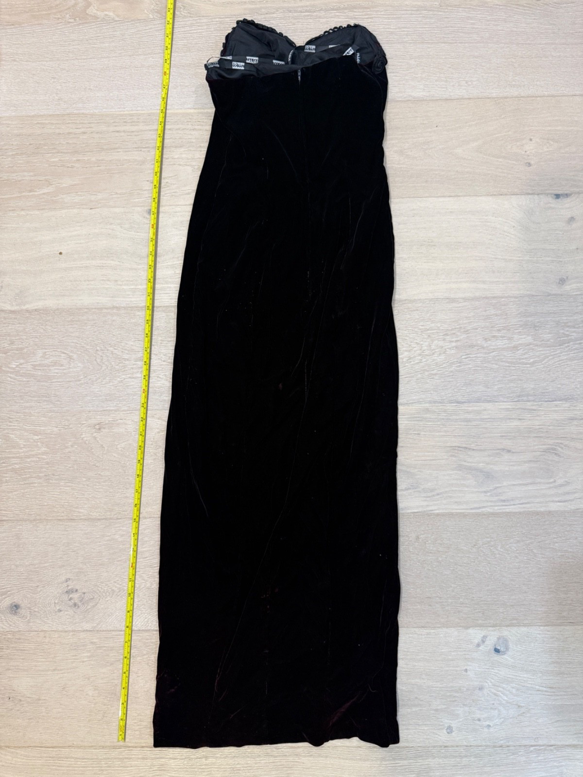 80s/90s Vintage Niki Originals Black/Purple Velvet Evening Dress Women’s Size 8