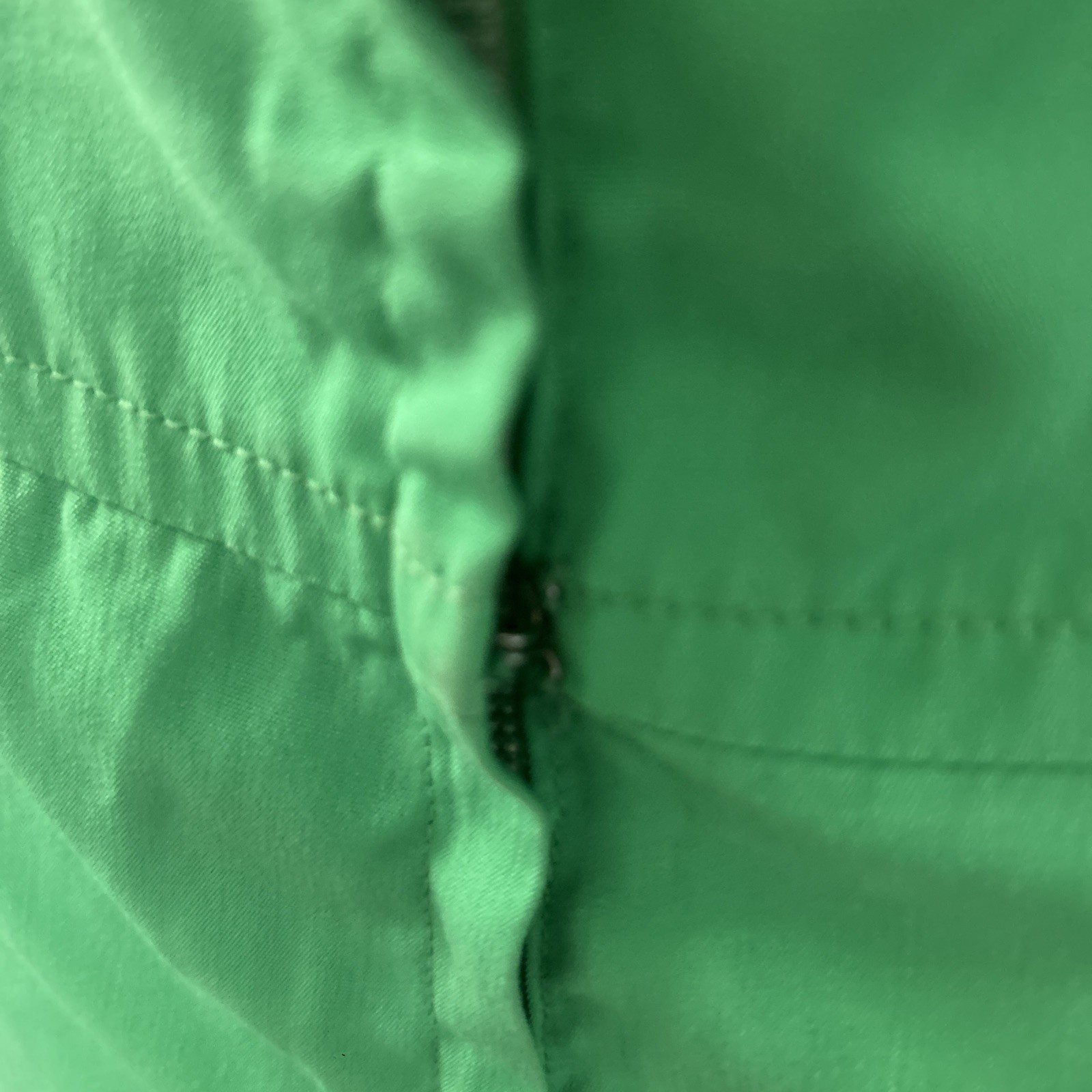 Vintage 1960’s Bobbie Brooks Mod Green Sleeveless Shift Dress Gold Buttons