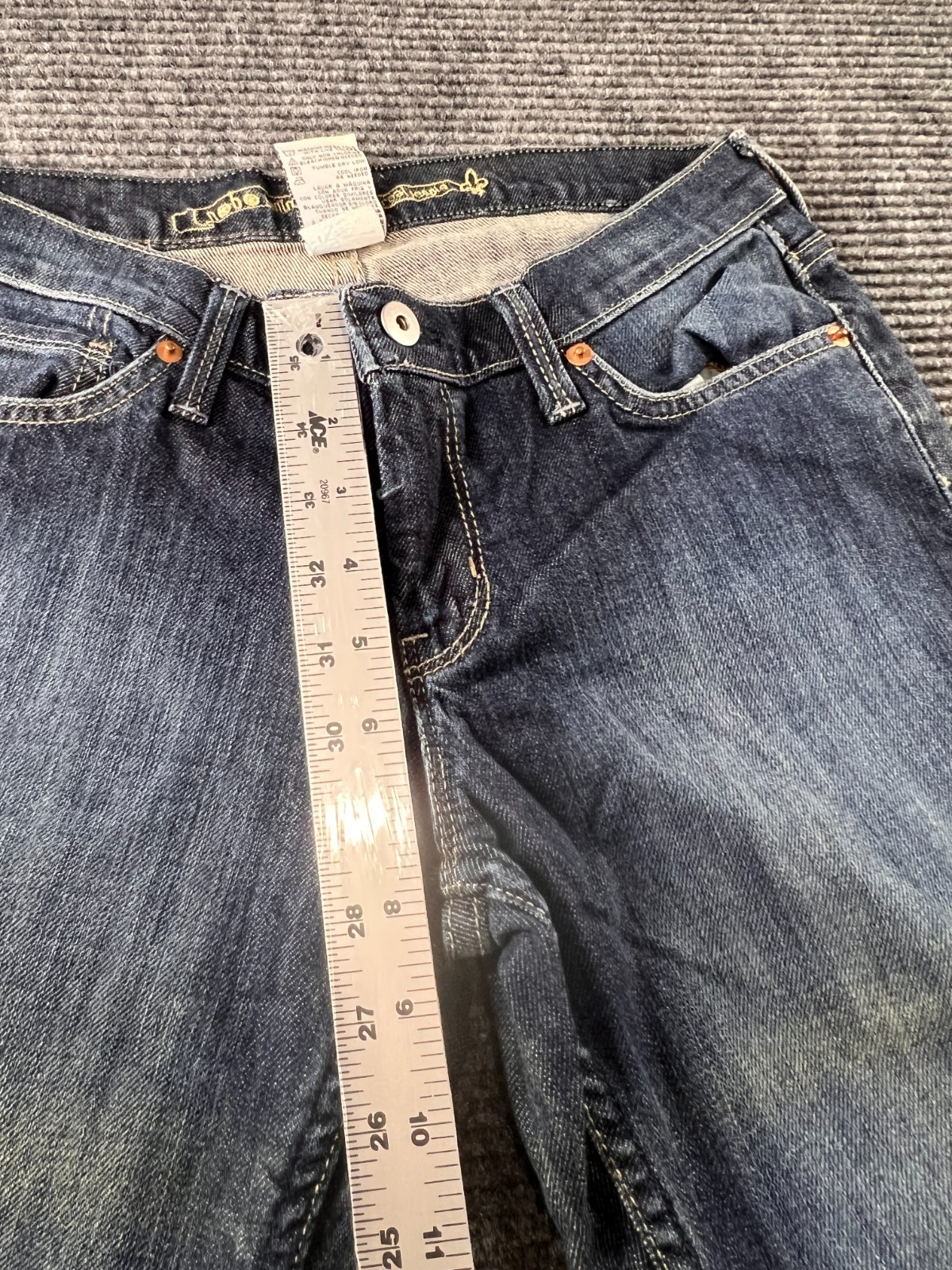 Vintage Mudd Wendi Jeans Juniors 9 Petite Bootcut Dark Wash Y2K
