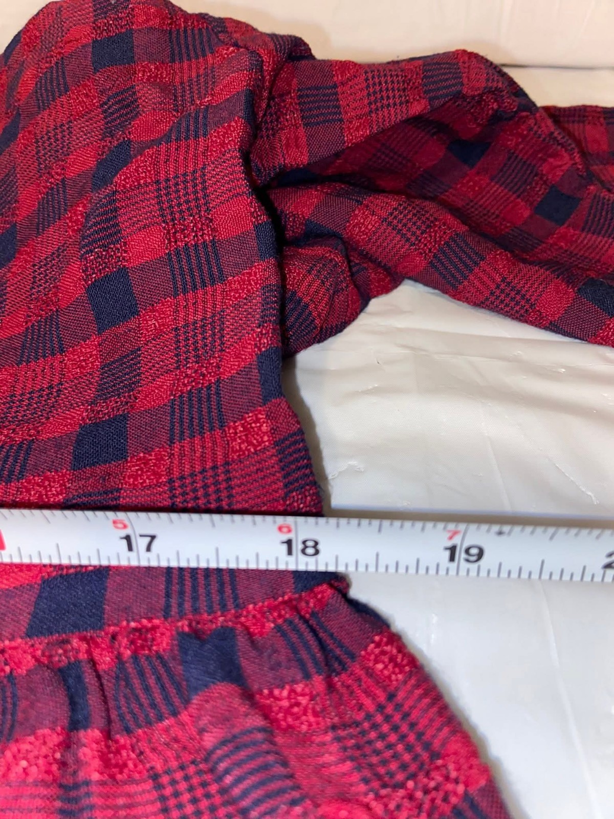 Vintage 90s Ellen Ashley Red Blue Plaid Long Sleeve Full Button Frt Maxi Dress M
