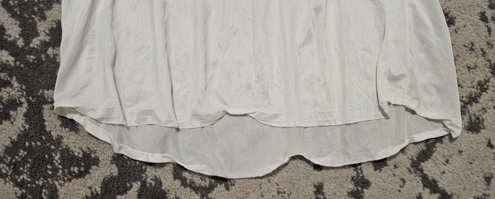 Vintage 60s 70s Ideal Lady White Floral Sleeveless Nightgown Size M