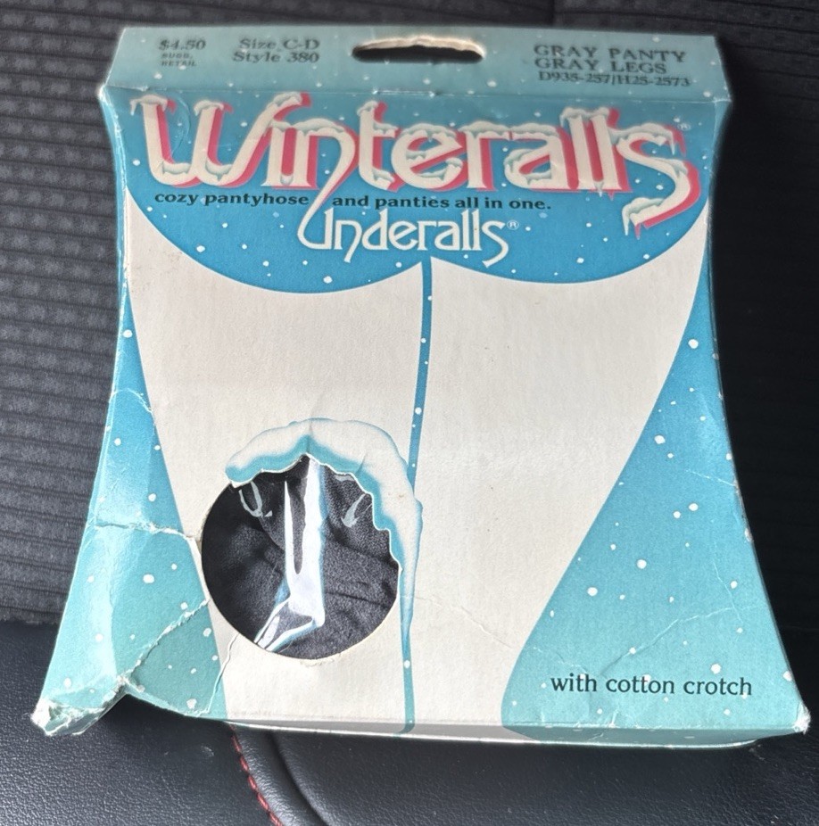 Winteralls Pantyhose Gray Size C-D Style 380 Cozy NIB Box Slightly Damage