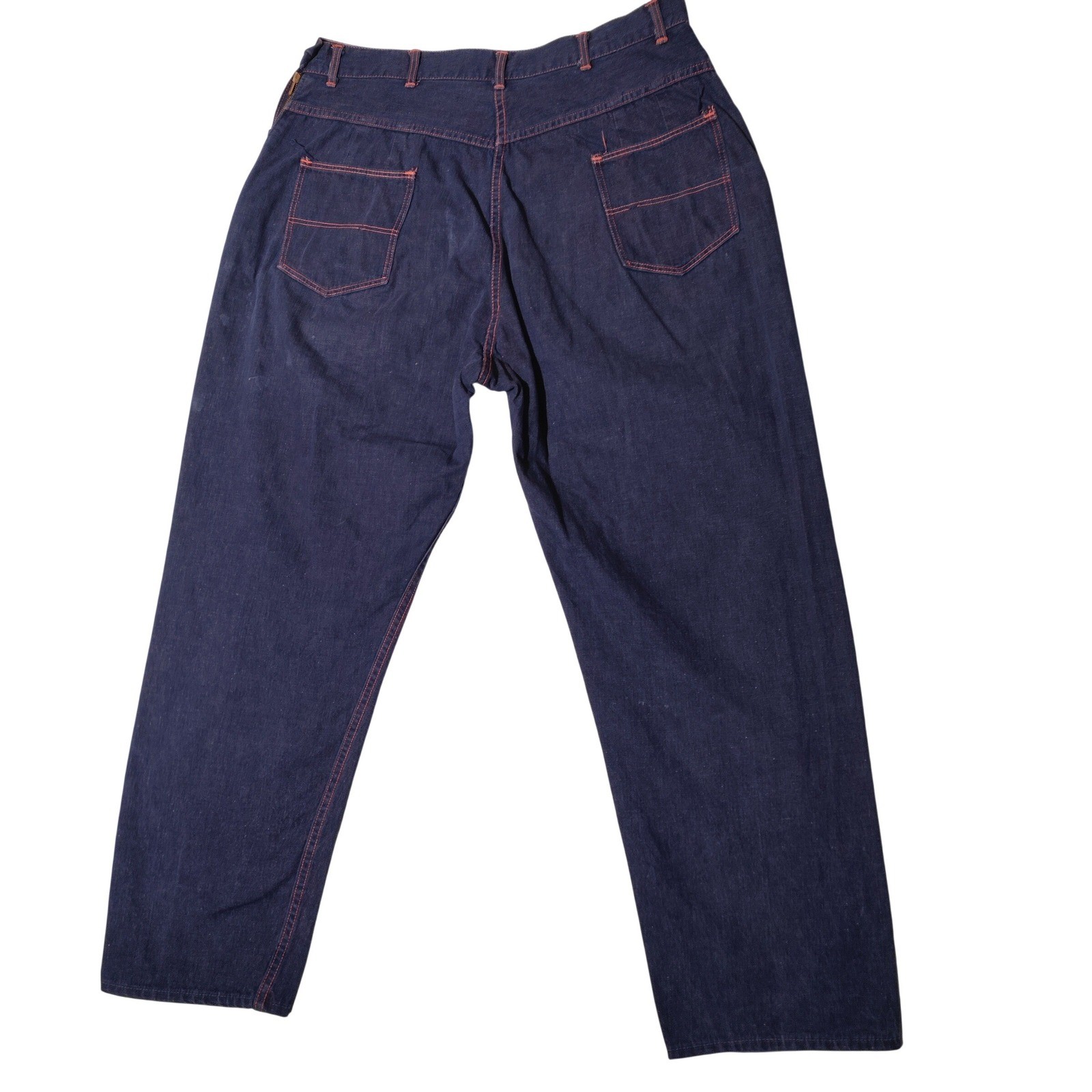 Ranch Craft High Rise Women’s Denim Jeans Talon Zip 35×28.75″ 50s 60s Imperfect