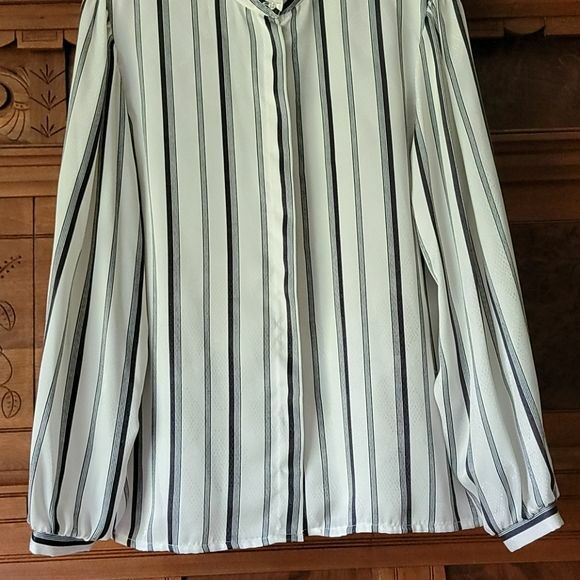 Lady Arrow Ascot Collection Striped Blouse M