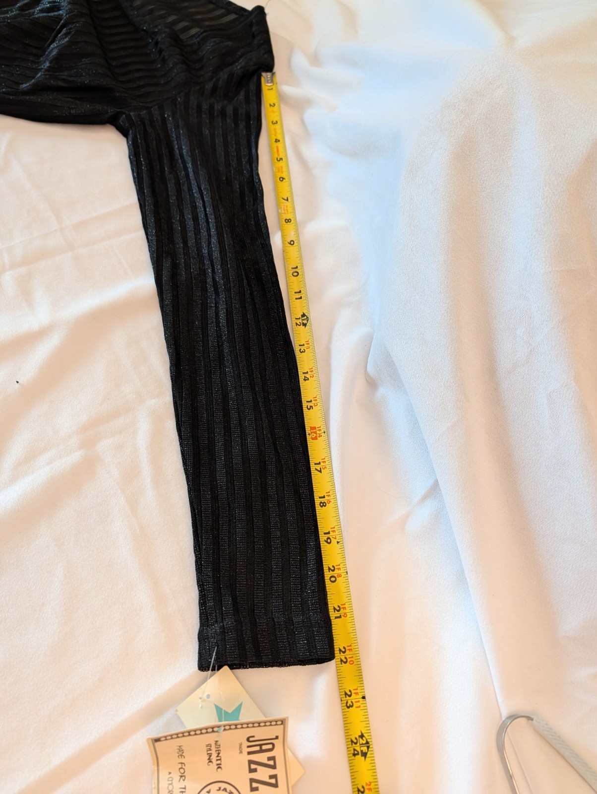 Vintage 1990s Women’s Black On Black Stripped Top