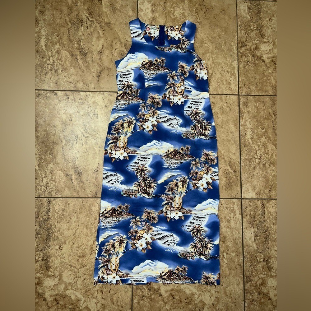 The original Hawaiian Dress by Hilo Hattie XL Plus Cotton Beach Floral Palm