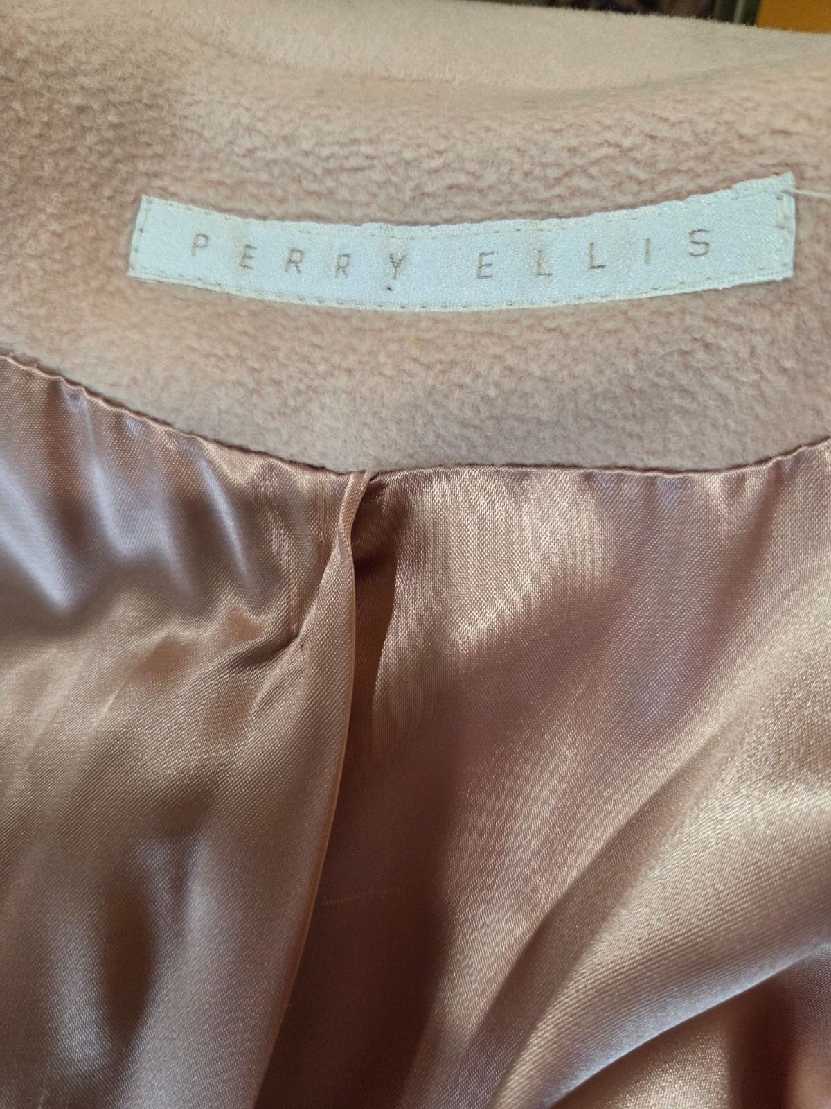 Vintage 1985 Perry Ellis Full-Length Wool Coat