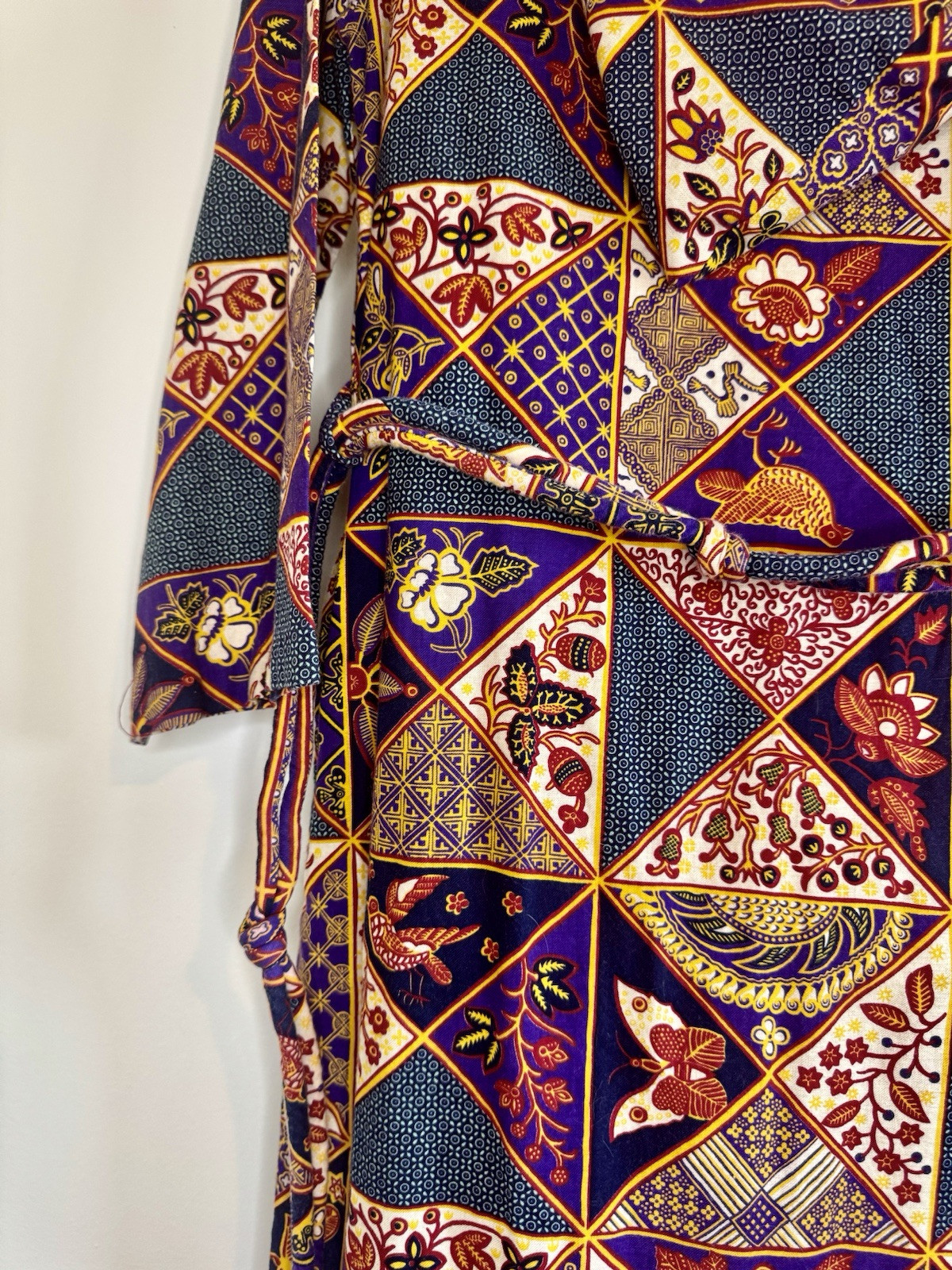 70s Berkleigh Juniors Vintage Hooded Caftan Hippie Boho Bohemian Festival