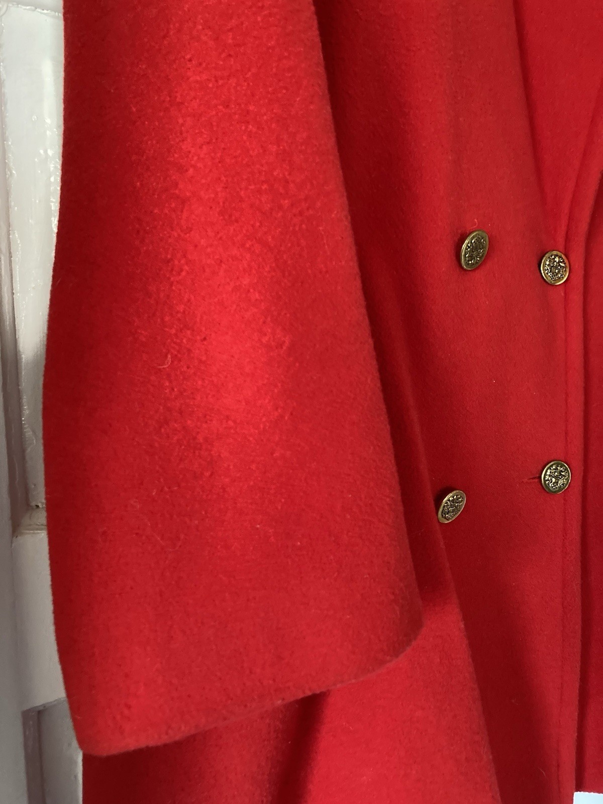 Vintage Herman Kay Red Wool Blend Overcoat Women’s Size L/XL