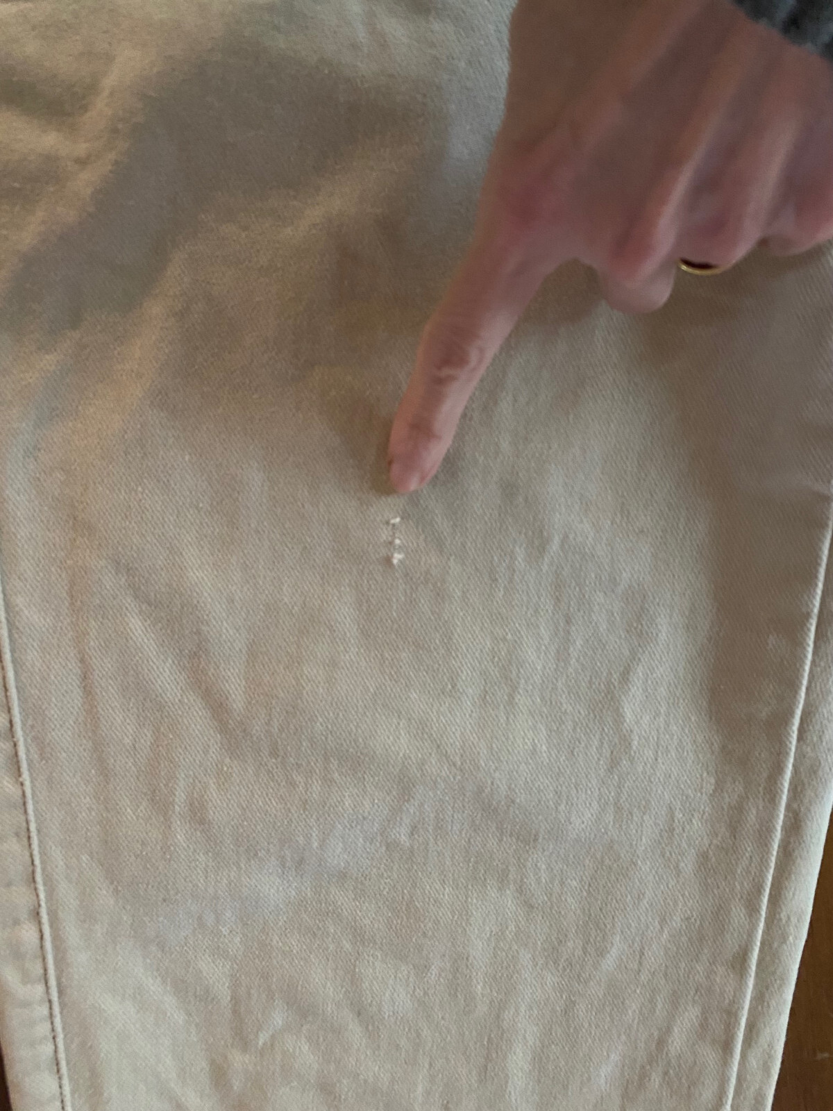 Vintage GIRBAUD Jeans from Marithe Francois Girbaud TAN CREAM Size 31