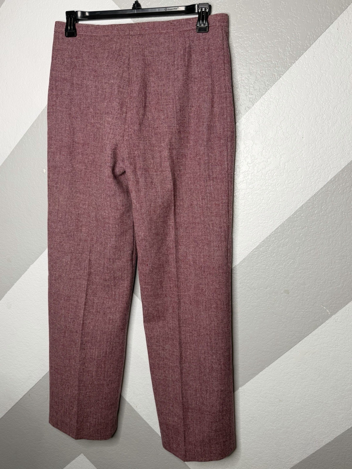 Vintage 1980s SIR for Her Wool Pant Suit Vest Set Burgundy Women’s 32×32