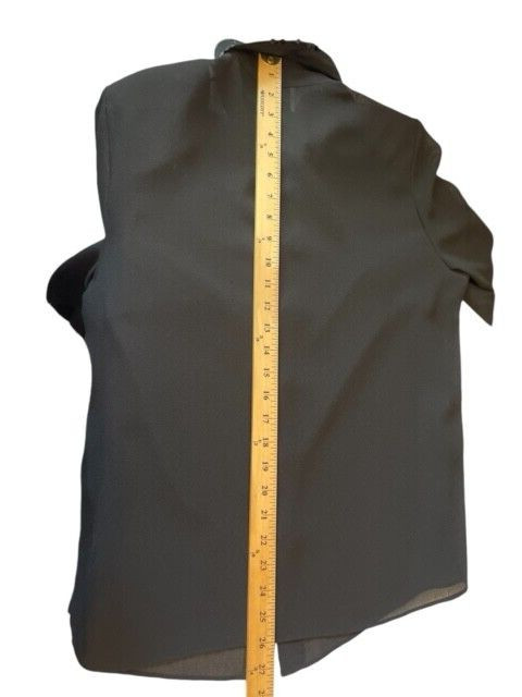 Florentine Soriee Black Sheer Tunic Sequin Dressy Elegant Holiday Blouse 12