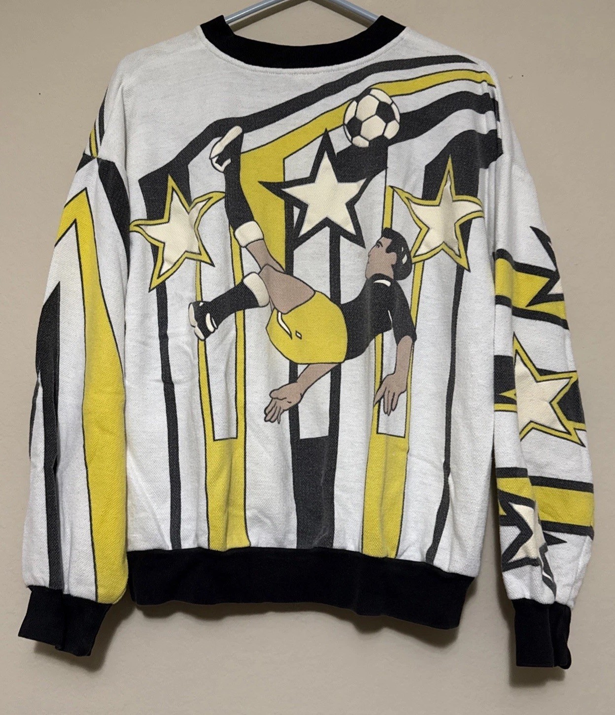 VTG 80 Bonnie Sportsware USA Soccer Sweatshirt Retro Football California Sz M